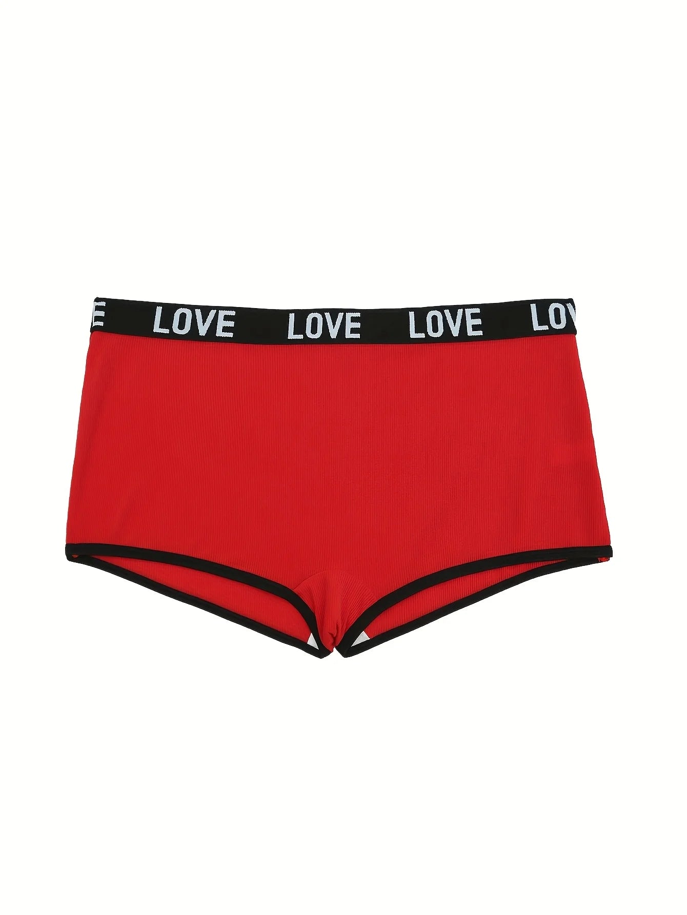 Women's 7-Pair Mixed Color "Love" Print Briefs