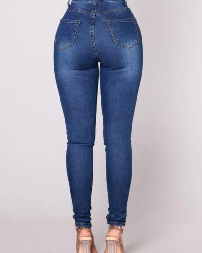 Botvotee Women's Skinny High-Waisted Pencil Jeans | Casual Slim Fit Denim for Women
