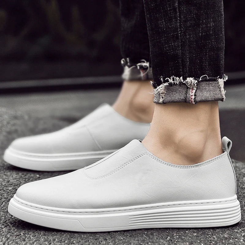 eather Casual Slip-On Shoes for Men