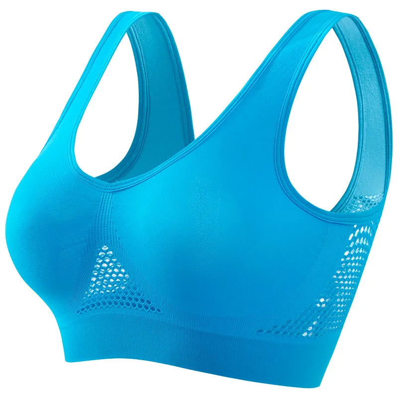 Women's Breathable Sports Bra with Soft Push-Up Support