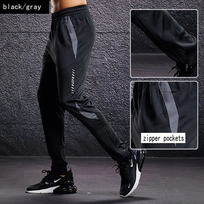 Men's Athletic Sweat Pants with Zipper Pockets