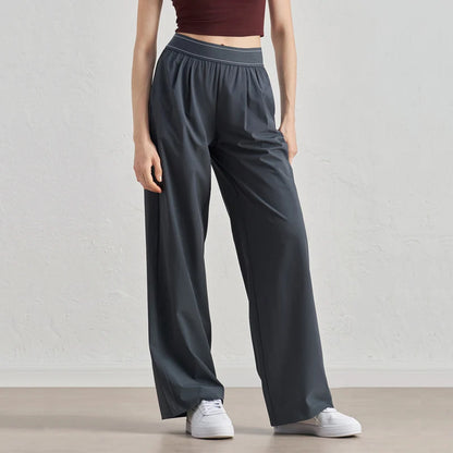 Women's Lightweight High-Waisted Wide Leg Loose Sweatpants