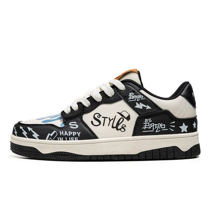 Men's Streetwear Hip Hop Style Sneakers – Trendy Urban Designer Shoes for Men