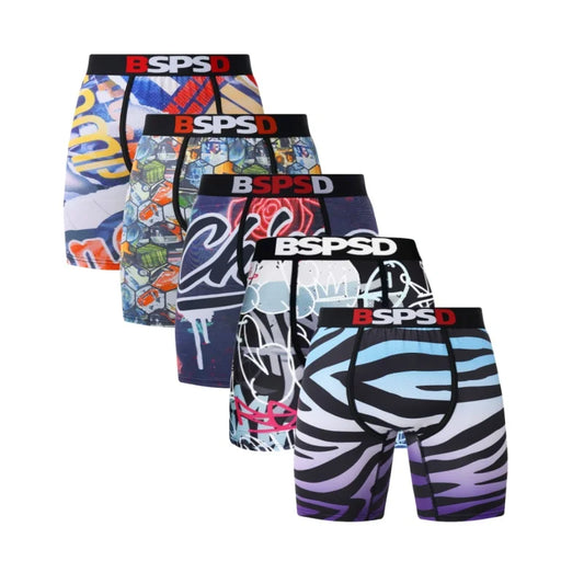 BPSD 5-Pack Men's Breathable Boxers Briefs