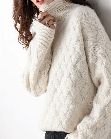 Women's Oversized Thick Turtleneck Sweater