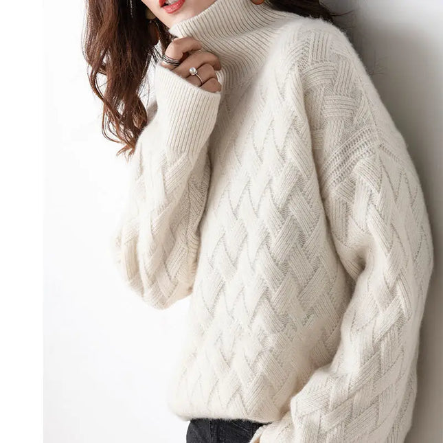 Women's Oversized Thick Turtleneck Sweater