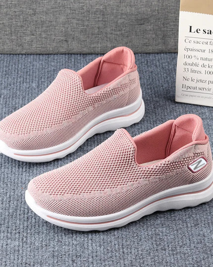 Women's Casual Breathable Slip-On Sneakers - Soft Sole Comfort