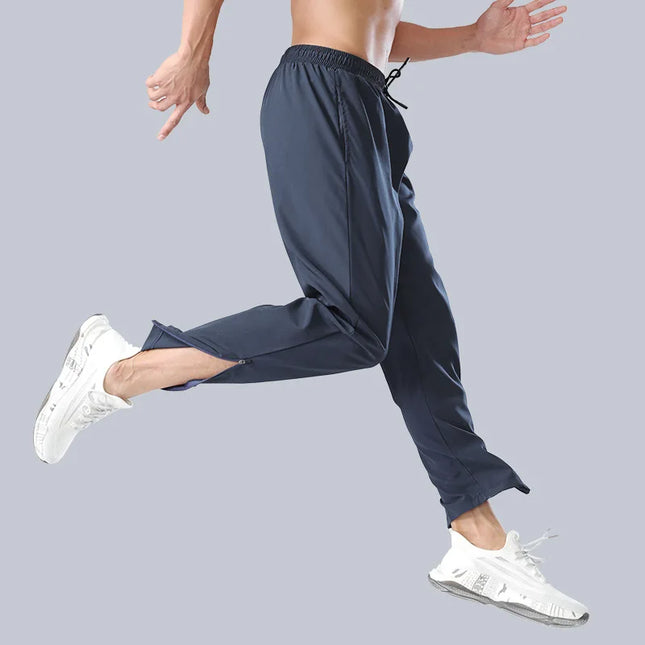 Men's Quick-Dry Sweatpants with Zipper Pockets