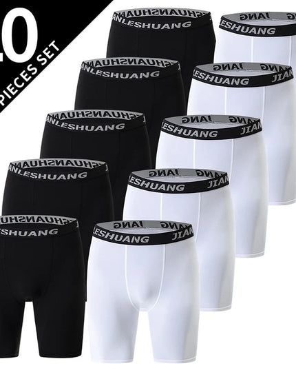 Men’s Classic Quick-Dry Stretch Boxer Briefs — 5 or 10-Pack