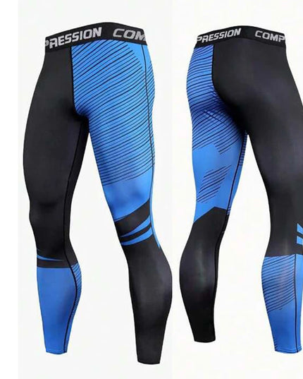 Men's Athletic Compression Pants for Sports and Training