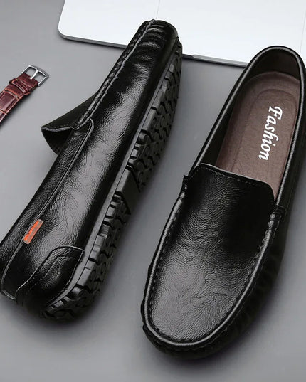 Men's Leather Flat Casual Loafers