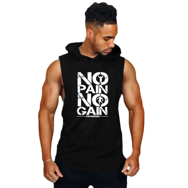 Men's Sleeveless Hooded Vest - Breathable, Lightweight, Men's Athletic Hooded Tank Top