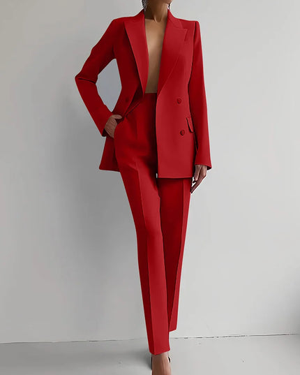 Women's Two-Piece Blazer and Pants Set