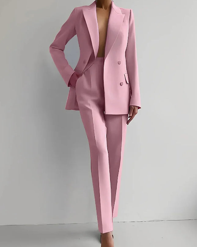 Women's Two-Piece Blazer and Pants Set