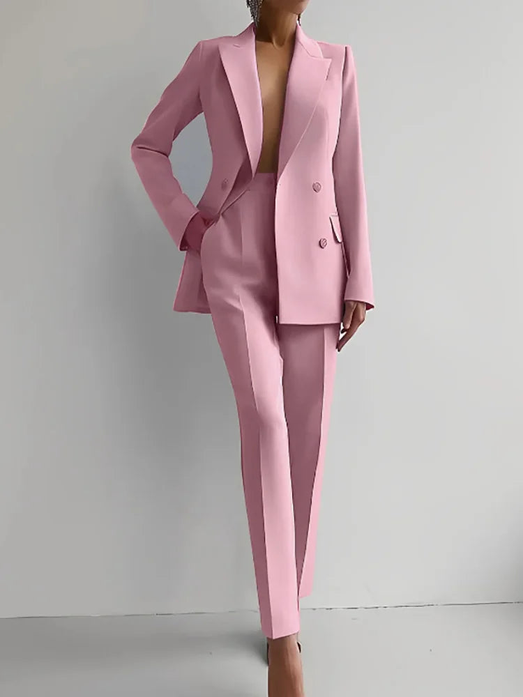 Women's Two-Piece Blazer and Pants Set