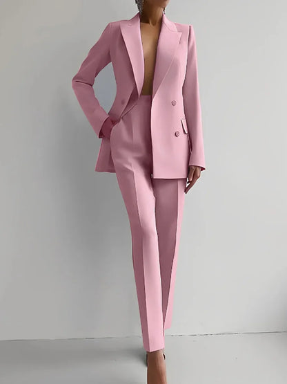 Women's Two-Piece Blazer and Pants Set