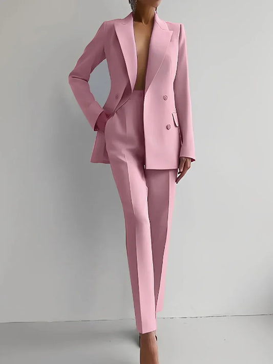 Women's Two-Piece Blazer and Pants Set