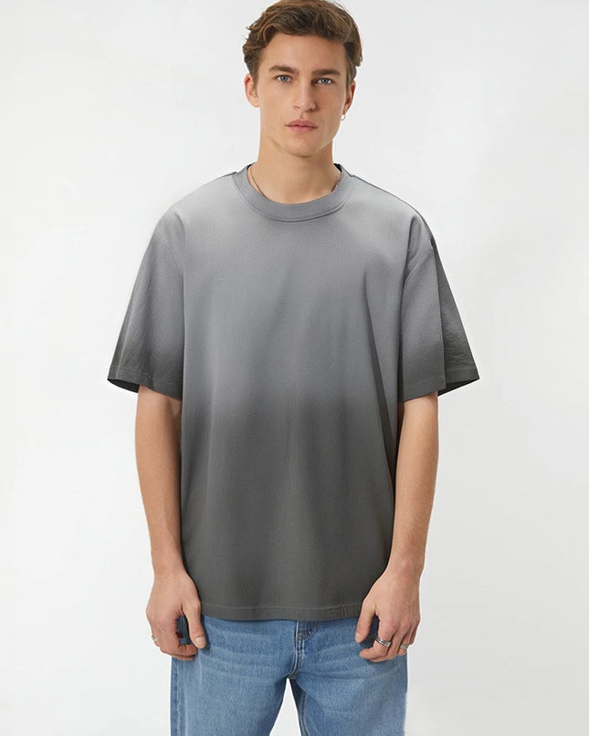 Men's Oversized Cotton T-Shirt with Gradient Color