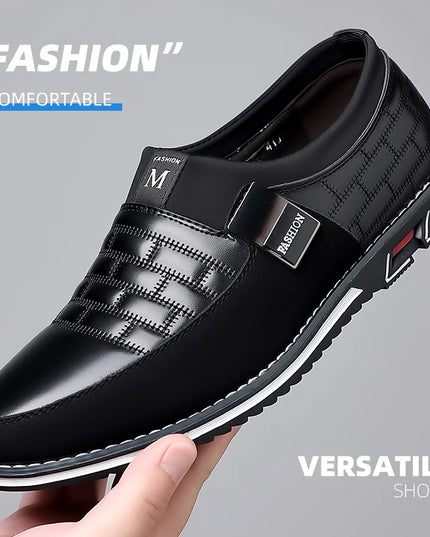Men's Comfortable Faux Leather Slip-On Shoes