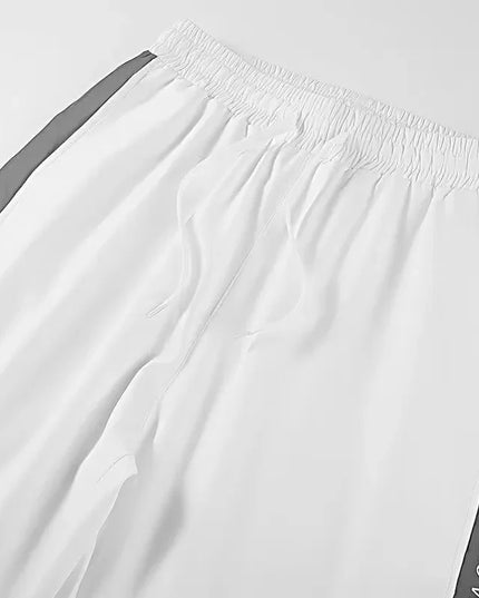 Men's Two-Piece Sportswear Set - Stand Collar Zipper Jacket and Drawstring Joggers
