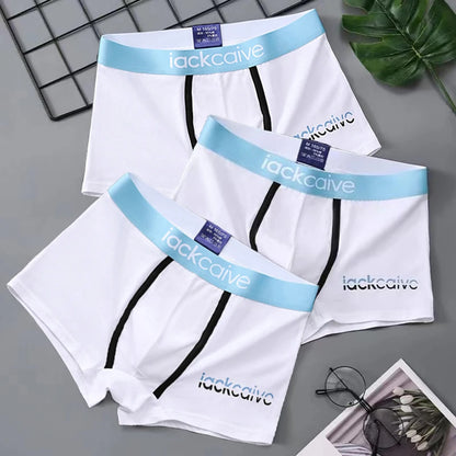 3-Pack Men's Cotton Boxer Briefs - Breathable & Comfortable - Mixed Colors