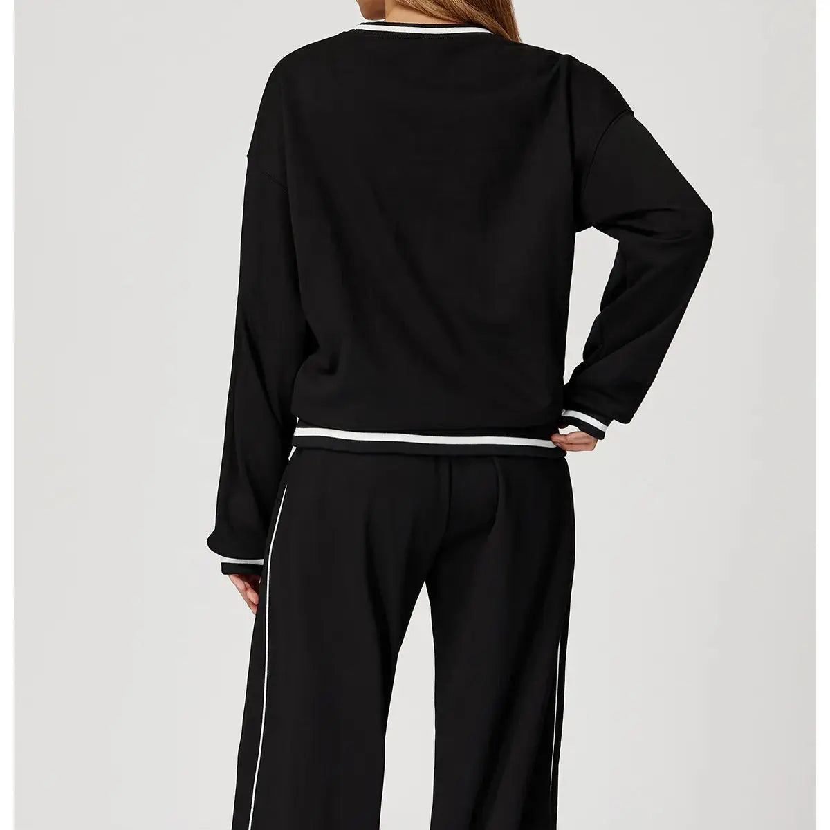 Women's Two-Piece Sweater and Sweatpants/Shorts Set