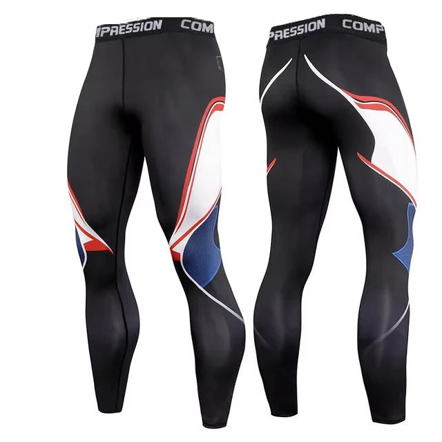 Men's Athletic Compression Pants for Sports and Training