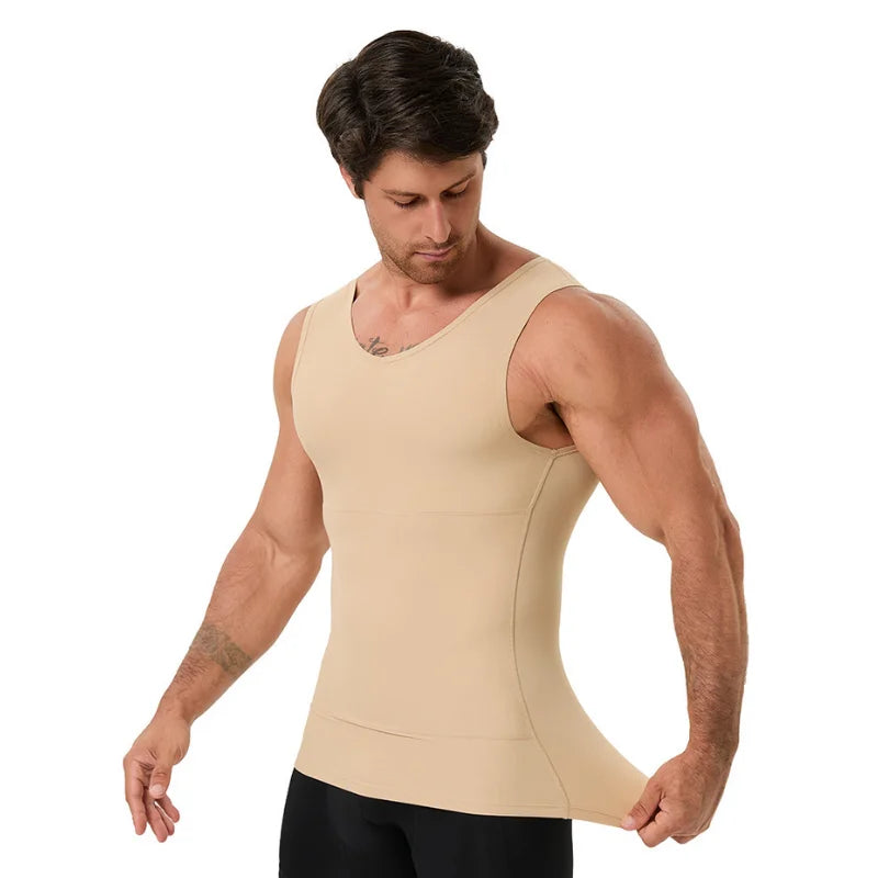 Men's Slim Fit V-Neck Shapewear Vest
