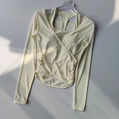 Women's Quick-Dry Mesh Two Piece Yoga Set