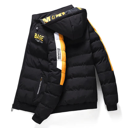 Men's Insulated Parka: Thick Down Filled Winter Jacket