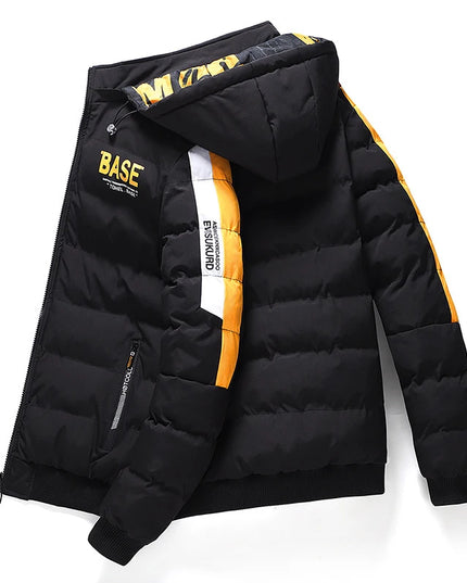 Men's Insulated Parka: Thick Down Filled Winter Jacket