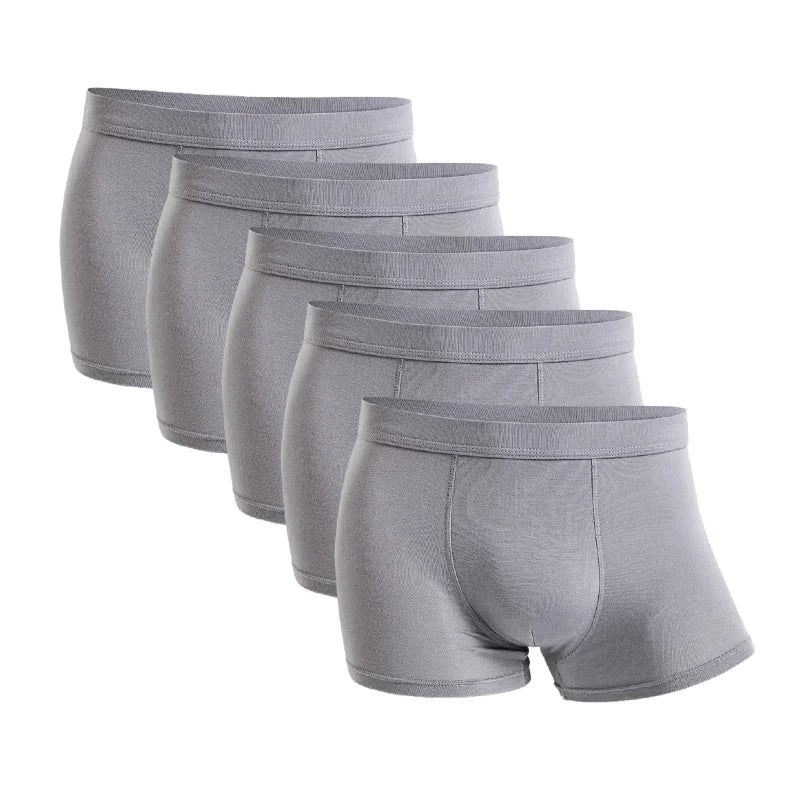 Five-Pack Bamboo Boxers for Men