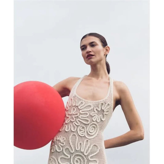Women's Elegant Knitted Backless Long Dress – Stylish Straight Fit Evening Gown