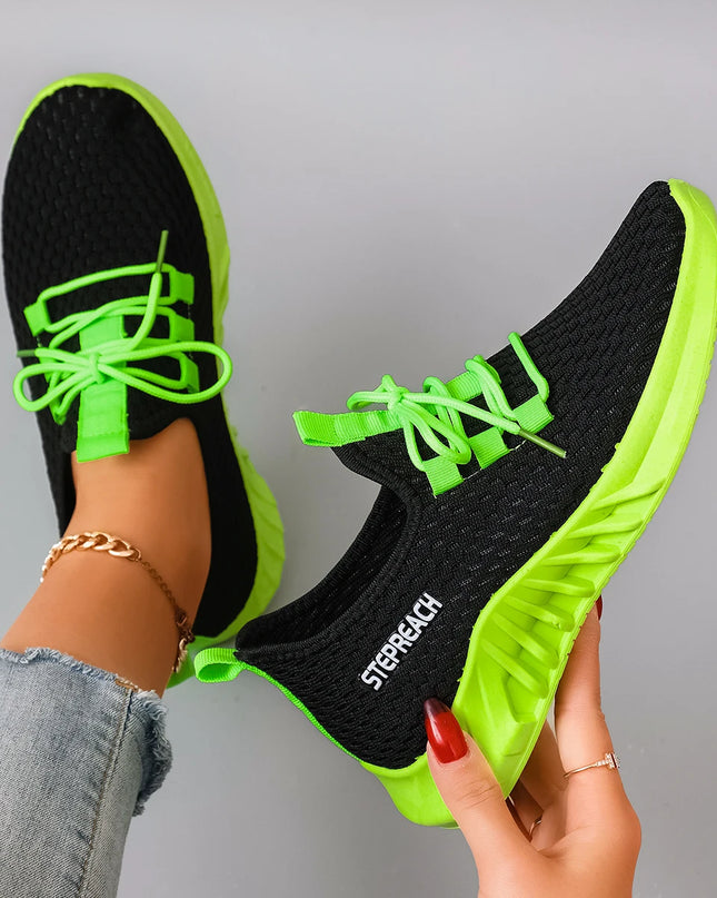 Women's Breathable Mesh Flat Sneakers