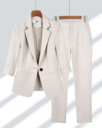 Womens Long Sleeve Pant Sets - Blazer And Pants