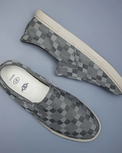 Men's Slip-On Canvas Shoes - Low Profile, Breathable, Lightweight, Casual Style