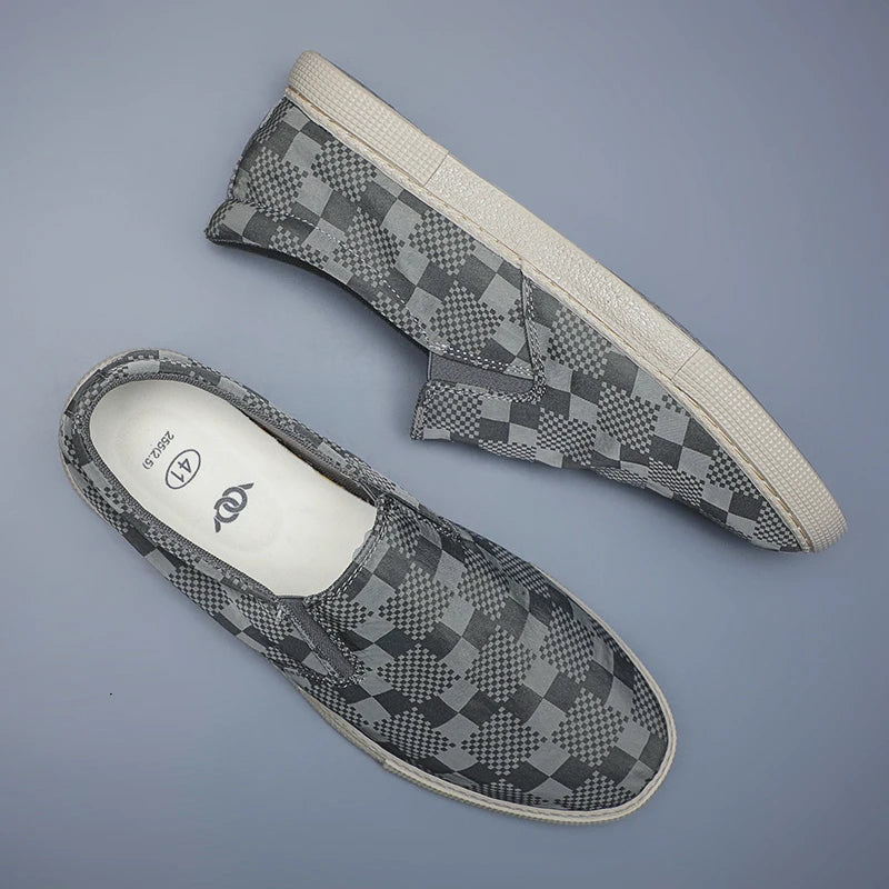Men's Slip-On Canvas Shoes - Low Profile, Breathable, Lightweight, Casual Style