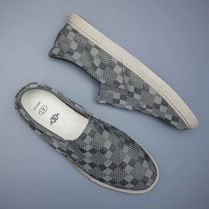 Men's Slip-On Canvas Shoes - Low Profile, Breathable, Lightweight, Casual Style