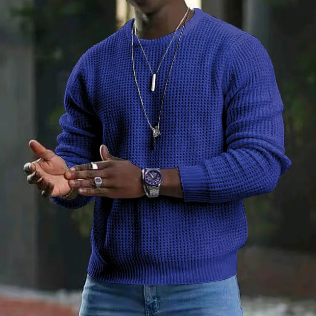 Men’s Long-Sleeve Crewneck Pullover Sweater