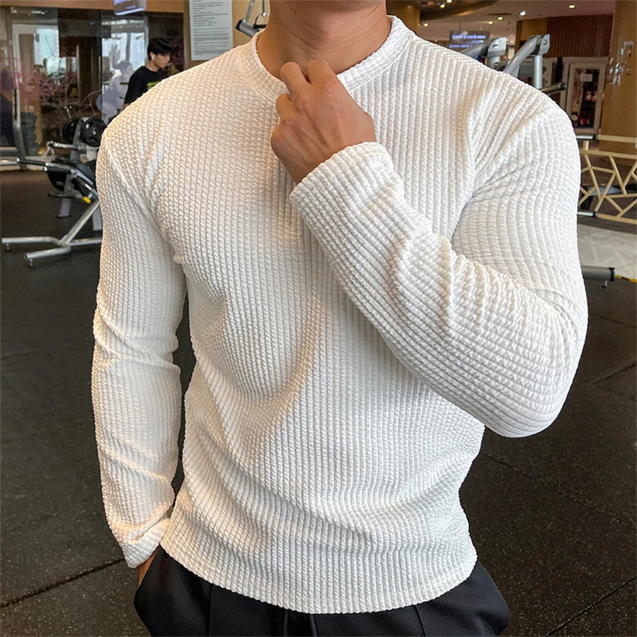 Men's Casual Oversized Long Sleeve Sweater