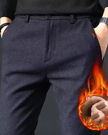 Men's Casual Straight Leg Long Pants - Slim Fit Design