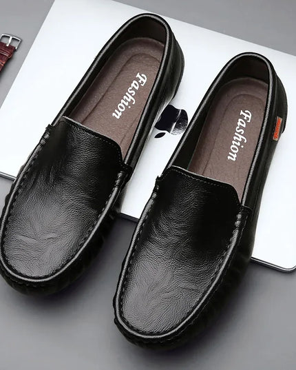 Men's Leather Flat Casual Loafers