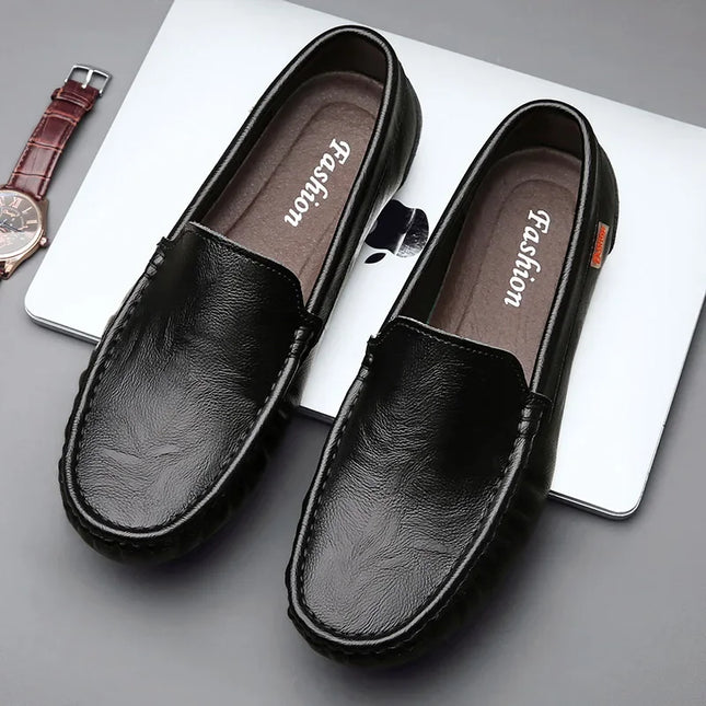 Men's Leather Flat Casual Loafers