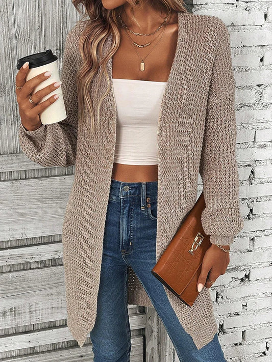 Women's Long Knitted Sweater Cardigan