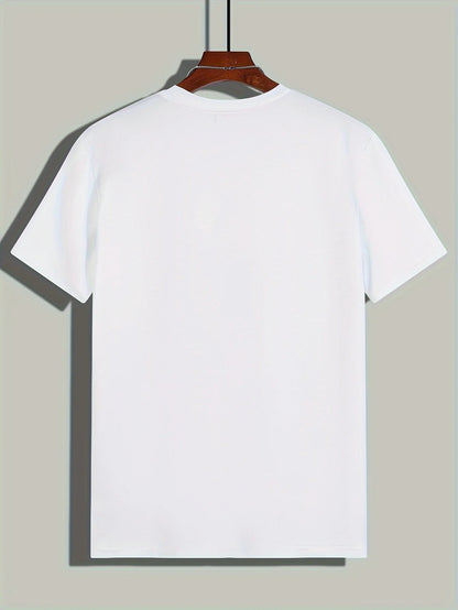 Men's Cotton Casual Sports T-Shirt with Dog First Print