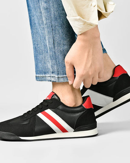 Men's Retro Casual Sneakers with Flat Sole