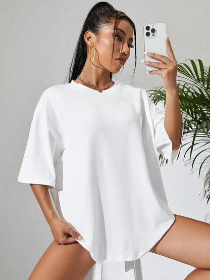Cotton Women's T-Shirt - Loose Casual Fit