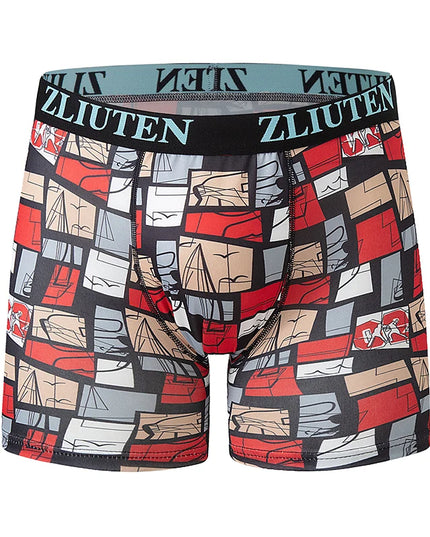 Men’s Animated-Print Boxer Briefs, 5-Pack