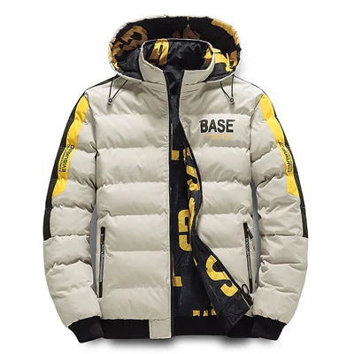 Men's Insulated Parka: Thick Down Filled Winter Jacket