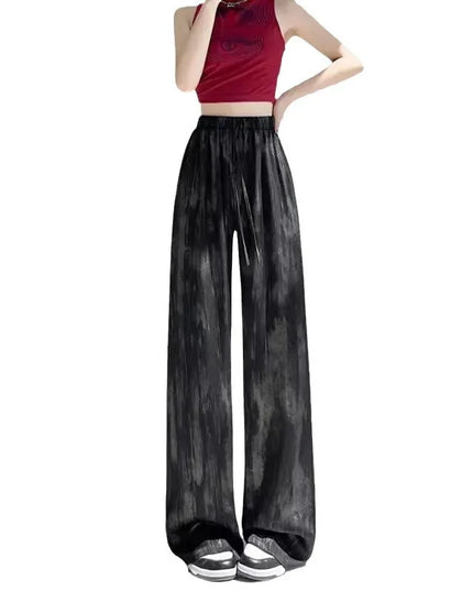 Women's Loose Fit Straight Casual Draped Wide-Leg Pants
